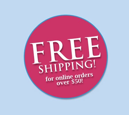 FREE SHIPPING on orders over $50