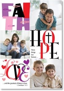 Faith, Hope & Love; 1 Corinthians 13:13 - 2002076-P | Leanin' Tree