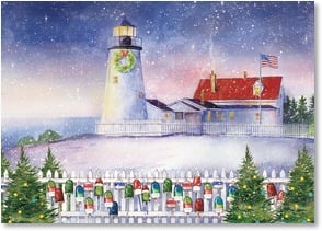 Lighthouse picket fence buoys