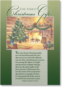The finest Christmas gifts are not found below the tree. - 2003316-P | Leanin' Tree