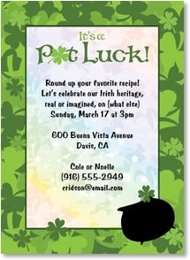 St. Patrick's Day Invitation - Let's celebrate our Irish heritage with ...