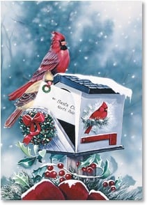 Cardinals take letter from mailbox