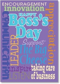 Happy Bosses Day graphic design