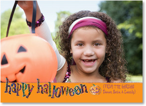 Happy Halloween in funky typography