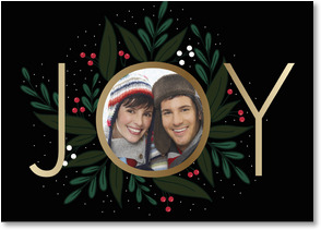 Contemporary photography with wreath