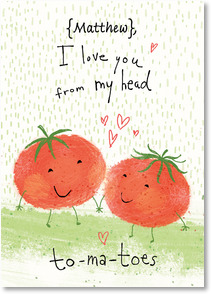 Tomatoes holding hands