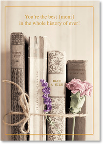 Photo of books and flowers