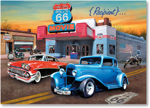 Hot rods at retro theater