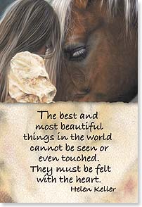 girl and palomino face to face