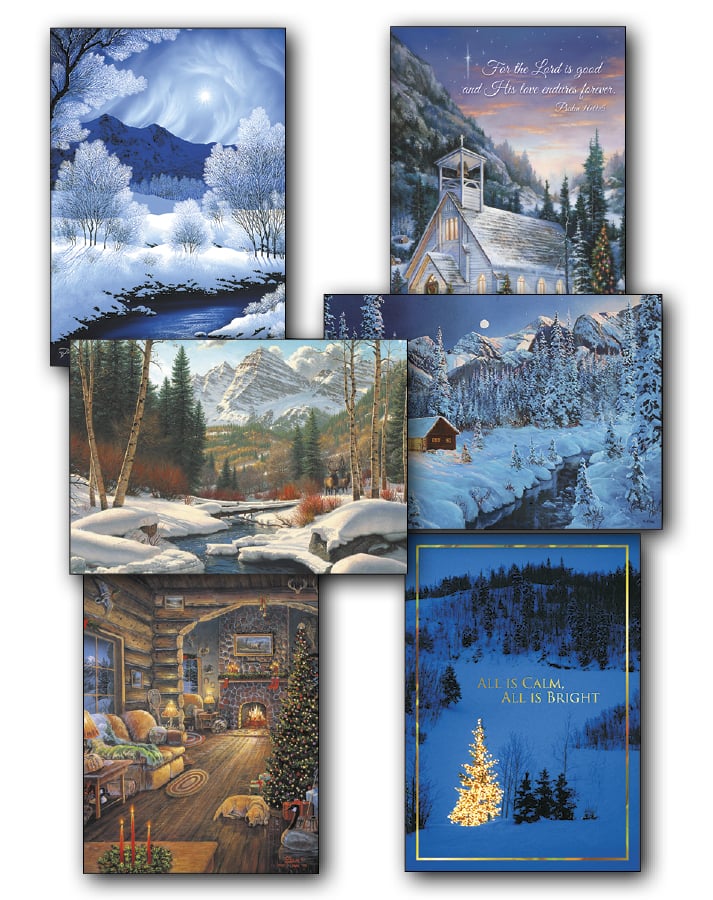 Christmas in the Mountains Card Value Pack