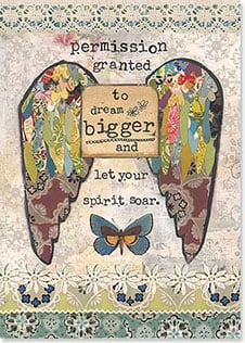 Quotation amidst butterfly and wings