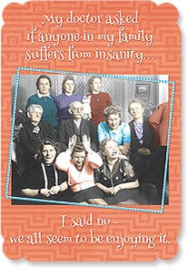 Funny vintage photo of family 