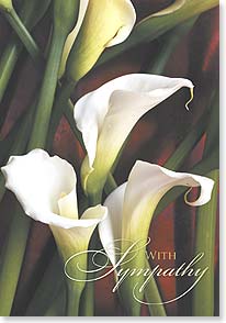 Painting of calla lilies