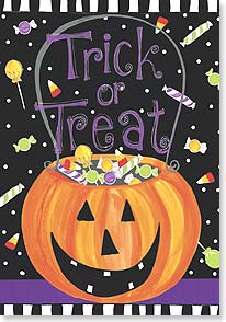 Candy and pumpkin