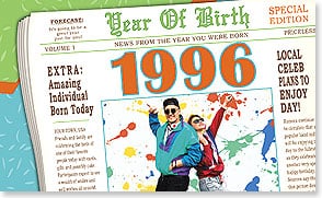 Year of Birth 1996