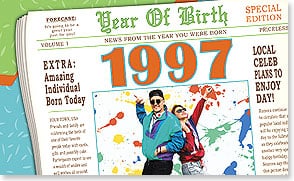 Year of Birth 1997