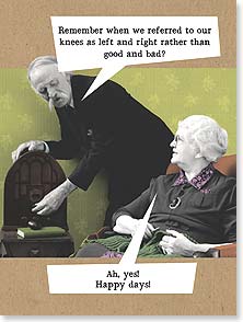 Old man turning up the radio