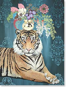 Paper Flower Tiger - 47698 | Leanin' Tree