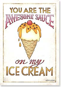 Ice cream cone with cherry on top