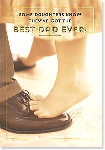 Photo of little girl's bare feet on dad's shoes dancing