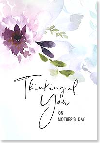 Pretty abstract floral watercolor