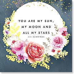 FULL MOON WITH FLORAL BORDER