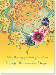 Mandala and flowers