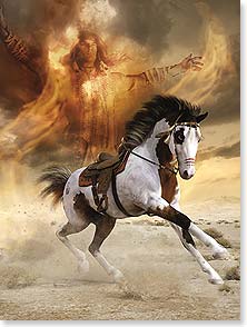 HORSE, SPIRIT OF INDIAN IN CLOUD