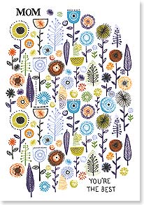 a collection of illustrated flowers and leaves